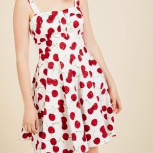 Ixia Cherry Print dress NWT